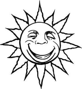 Sun Sticker 249