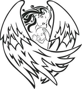 Angel Sticker 1134