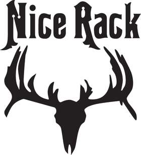 Nice Rack Deer Skull Sticker