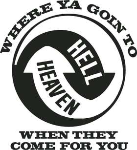 Heaven Hell Sticker 4203
