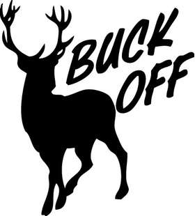 Buck Off Sticker