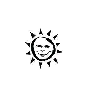 Sun Sticker 316