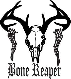 Bone Reaper Deer Skull Sticker