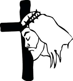 Cross and Savior Sticker 3018