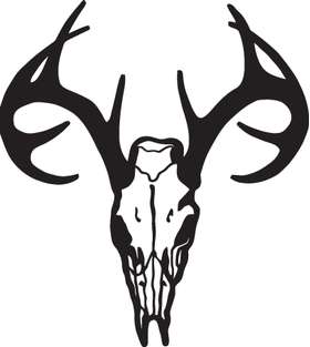 Deer Skull Sticker 3