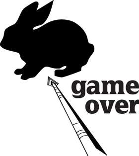 Game Over Rabbit Sticker