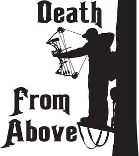 Death From Above Bowhunter Sticker 5