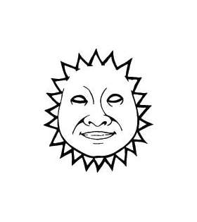 Sun Sticker 204