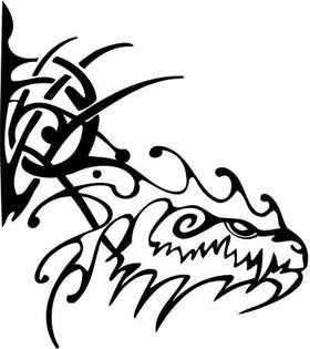 Tribal Dragon Sticker 157