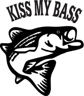 Kiss My Bass Sticker 2