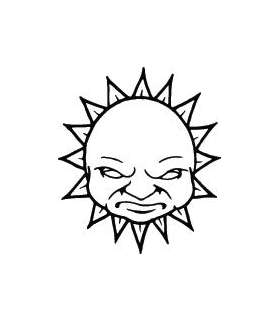 Sun Sticker 245