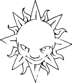 Sun Sticker 297