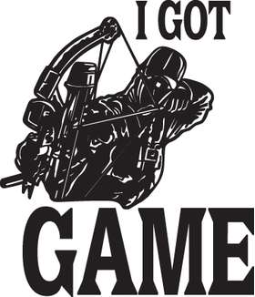 I Got Game Bowhunting Sticker