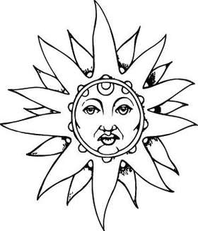 Sun Sticker 271