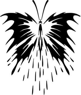 Tribal Butterfly Sticker 6