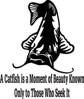 A Catfish is a Moment of Beauty Known Only to Those Who Seek it Sticker