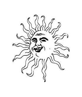 Sun Sticker 152