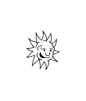 Sun Sticker 182
