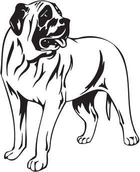 American Mastiff Dog Sticker