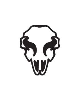 Boar Skull Sticker