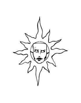 Sun Sticker 306