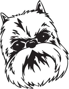 Griffon Bruxellois Dog Sticker