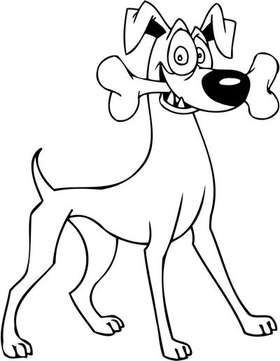 Cartoon Dog Sticker 36