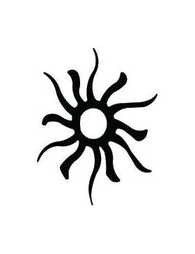 Sun Sticker 167