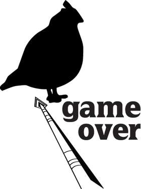 Game Over Quail Bowhunting Sticker