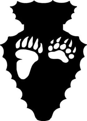 Arrowhead Bear Paw Sticker