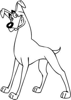 Cartoon Dog Sticker 26