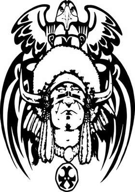 Native American Sticker 38