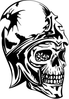 Skull Sticker 177