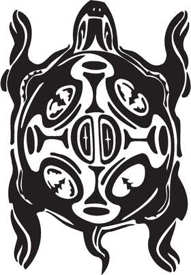 Native American Animal Sticker 36