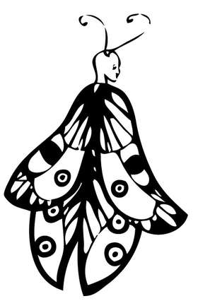 Butterfly Girl Sticker 18