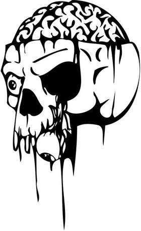 Skull Sticker 100