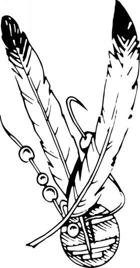 Native American Tribal Feather Sticker 13