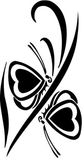 Tribal Butterfly Sticker 40