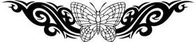 Tribal Butterfly Sticker 289
