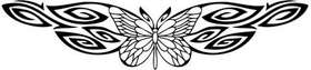 Tribal Butterfly Sticker 263