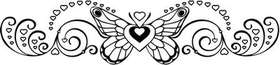 Butterfly Heart Sticker 32