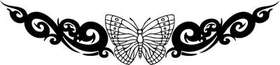 Tribal Butterfly Sticker 268