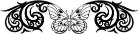 Tribal Butterfly Sticker 260