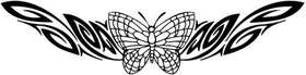 Tribal Butterfly Sticker 269