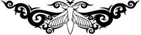 Tribal Butterfly Sticker 285
