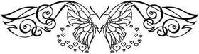 Butterfly Heart Sticker 43