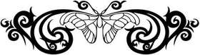 Tribal Butterfly Sticker 282