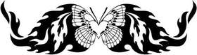 Tribal Butterfly Sticker 297