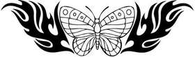 Tribal Butterfly Sticker 288