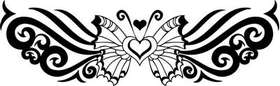 Tribal Butterfly Sticker 255